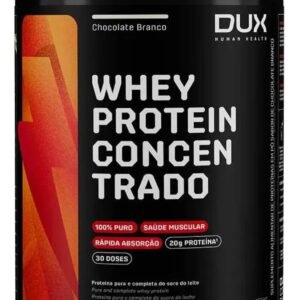 Whey Protein Concentrado 900g Chocolate Branco Dux Nutrition