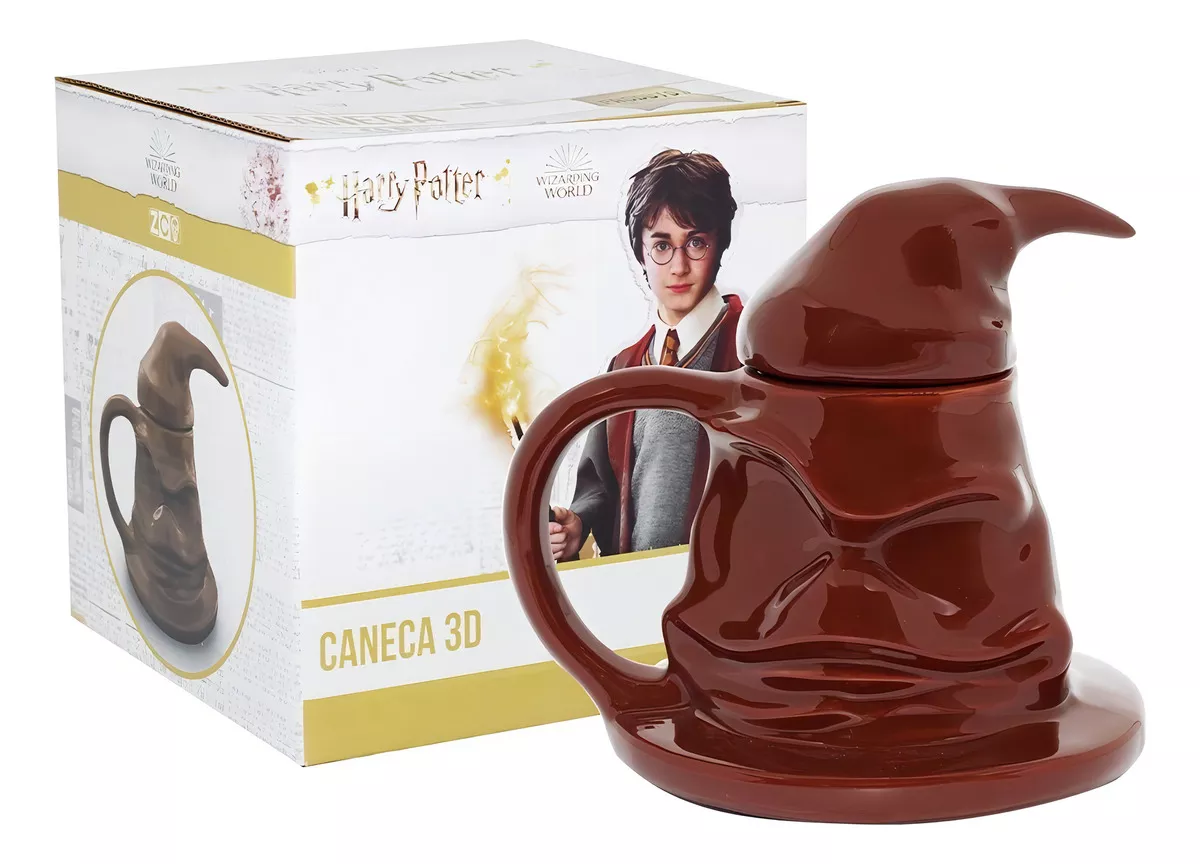 Caneca 3d Chapéu Seletor | Hogwarts | Harry Potter - Imagem 2